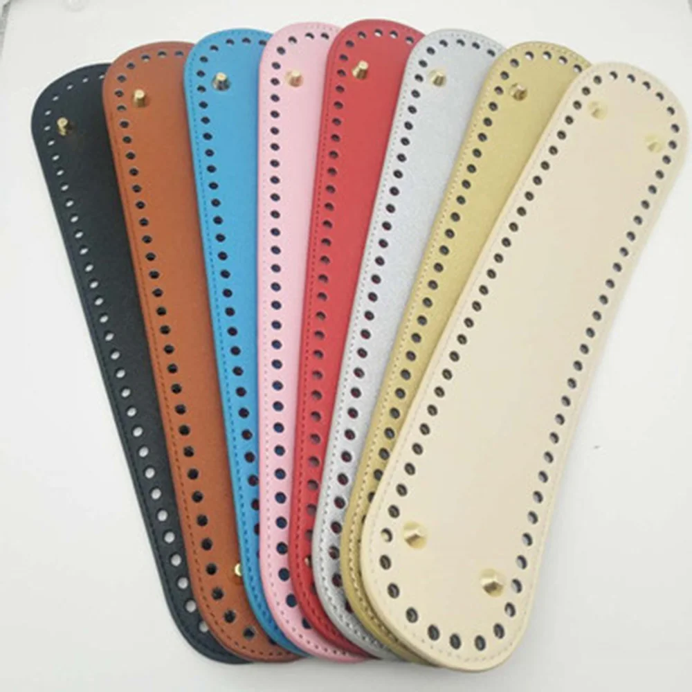 32x7cm Leather Bag Bottoms DIY Handmade Oval Long Bottom Bag Accessories For Knitting Bags Handbag Crossbody Bags Bottom