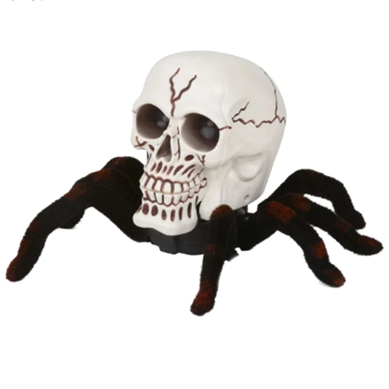 High Simulation RC Tarantula Spider Remote Control Animal Robot Toy Eye Flash Light Trick Terrifying All Round Walking Spider To