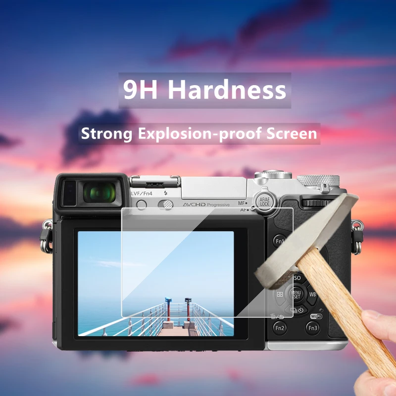 2PCS S5 S5M2 Camera Glass Tempered Glass Ultra Thin Screen Protector for Panasonic LUMIX S5 S5II DC-G9 GX9 GX7III DC-S1H Camera