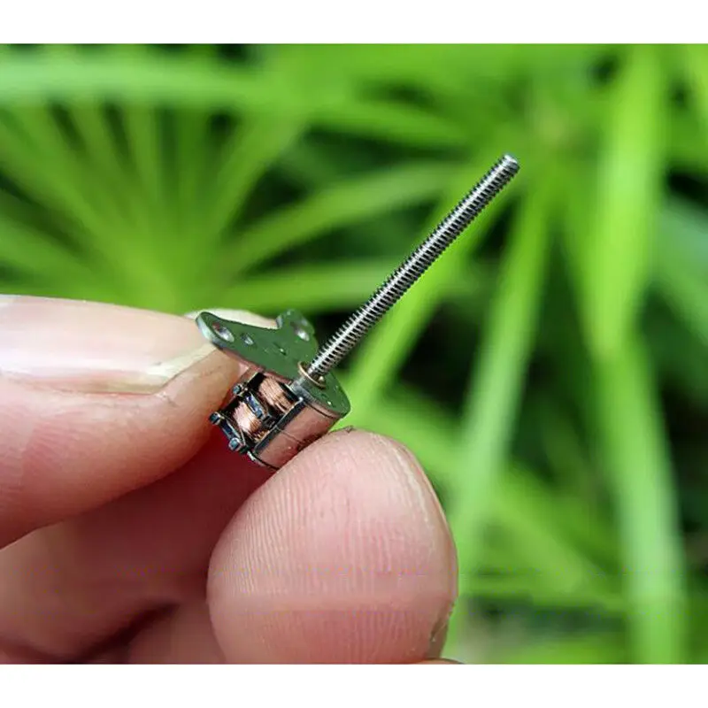 10PCS Mini 6mm Stepper Motor 2-phase 4-wire Micro Mini tiny Stepping 17mm Long Shaft  Linear Screw  Digital Camera Lens