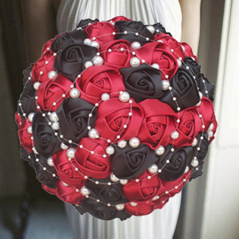 Pink Wedding Bouquet Bridal Marriage Brooch Bouquet Flowers
