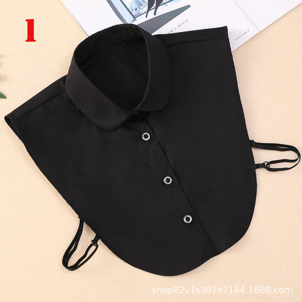 

Новая винтажная однотонная рубашка с накладным воротником, аксессуары для одежды, съемное кружево