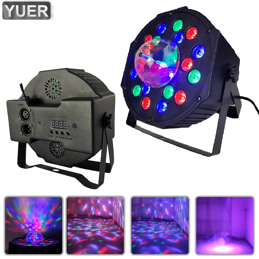 

YUER 21X0.75W RGB Magic Ball Par Light DMX512 Music Control 7CH For DJ Disco Stage Wedding Indoor Dance Floor Bar Nightclub