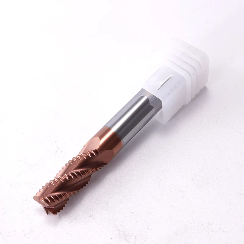 ZGT Roughing End Mill Metal Cutter HRC55 4 Flutes Cnc Endmill Alloy Carbide Tungsten Steel Milling Cutter Roughing End Mills 6mm