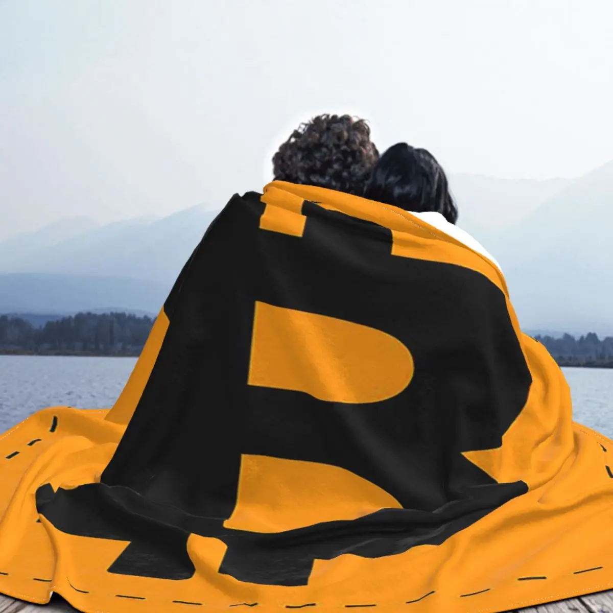 Bitcoin Blanket Velvet Print Cryptocurrency Btc Blockchain Breathable Super Soft Throw Blanket for Sofa Car Bedspreads