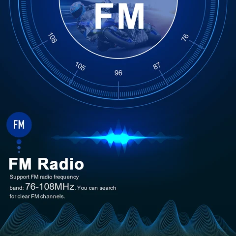 Мотогарнитура Fodsports FX2 с Bluetooth для шлема