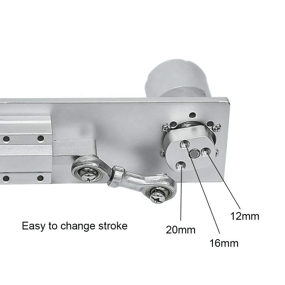Piccolo attuatore lineare a ciclo alternativo dal Design fai-da-te con motoriduttore cc 12V 24 Volt corsa 12/16/20mm regolabile 5-1000 giri/min
