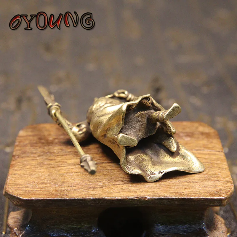 Pure Copper Chinese Feng Shui Guan Gong Statue God of War Antique Sculpture Home Decoration Feng Shui Ornament Desk Decor Craft - Image 5