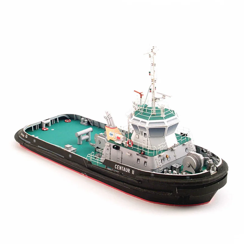 3D 1:100 Polish Centaur II Tugboat Paper Model Navigation Ship Model Handmade DIY Paper Art Home Decoration for Adult and Kids