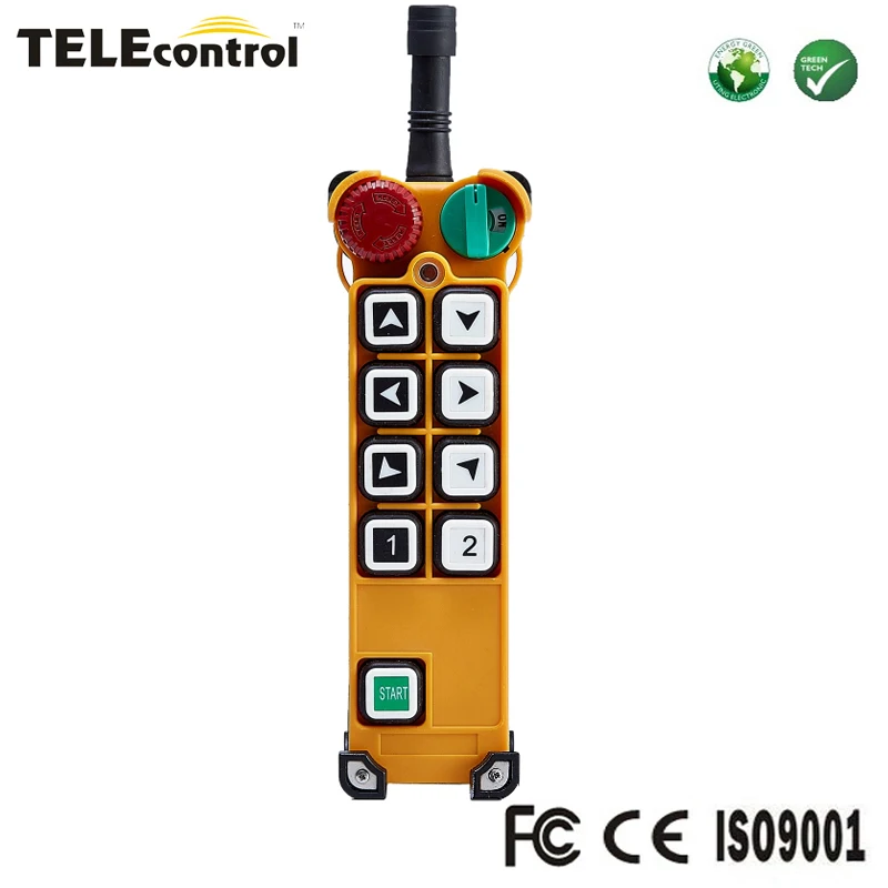 

Telecontrol Telecrane Compatible 8 Channel single speed buttons radio remote control senders F24-8S transmitter controller