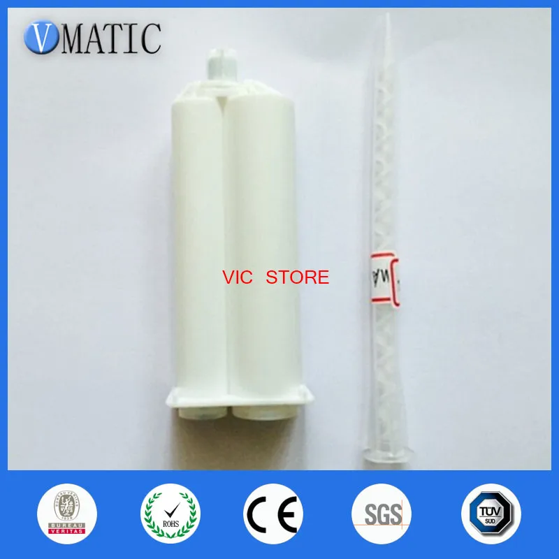 

Free Shipping Two Component Cartridge 1:2 And Ma Static Mixer 6.3-21S For 50ml 50cc Dispensing Gun