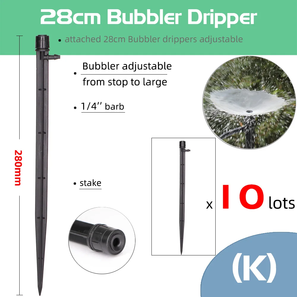 MUCIAKIE 24 Types Garden Irrigation Watering Sprinklers Micro Spray Nozzles for Self-Watering System Hanging Fogger Greenhouse