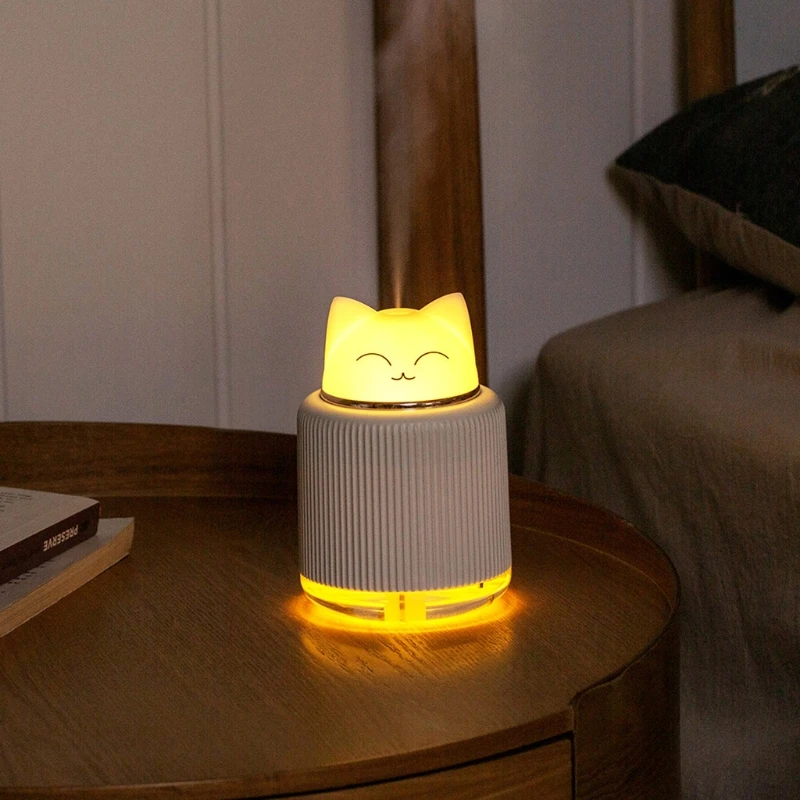2021ใหม่น่ารักการ์ตูนกระต่ายแมวขนาดใหญ่ความจุแบบพกพา Air Humidifier USB Mist