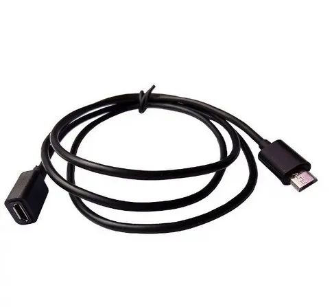 Micro USB męski na żeński 2.0 krótki konwerter kabel OTG Adapter 25cm 50cm 150cm 200cm