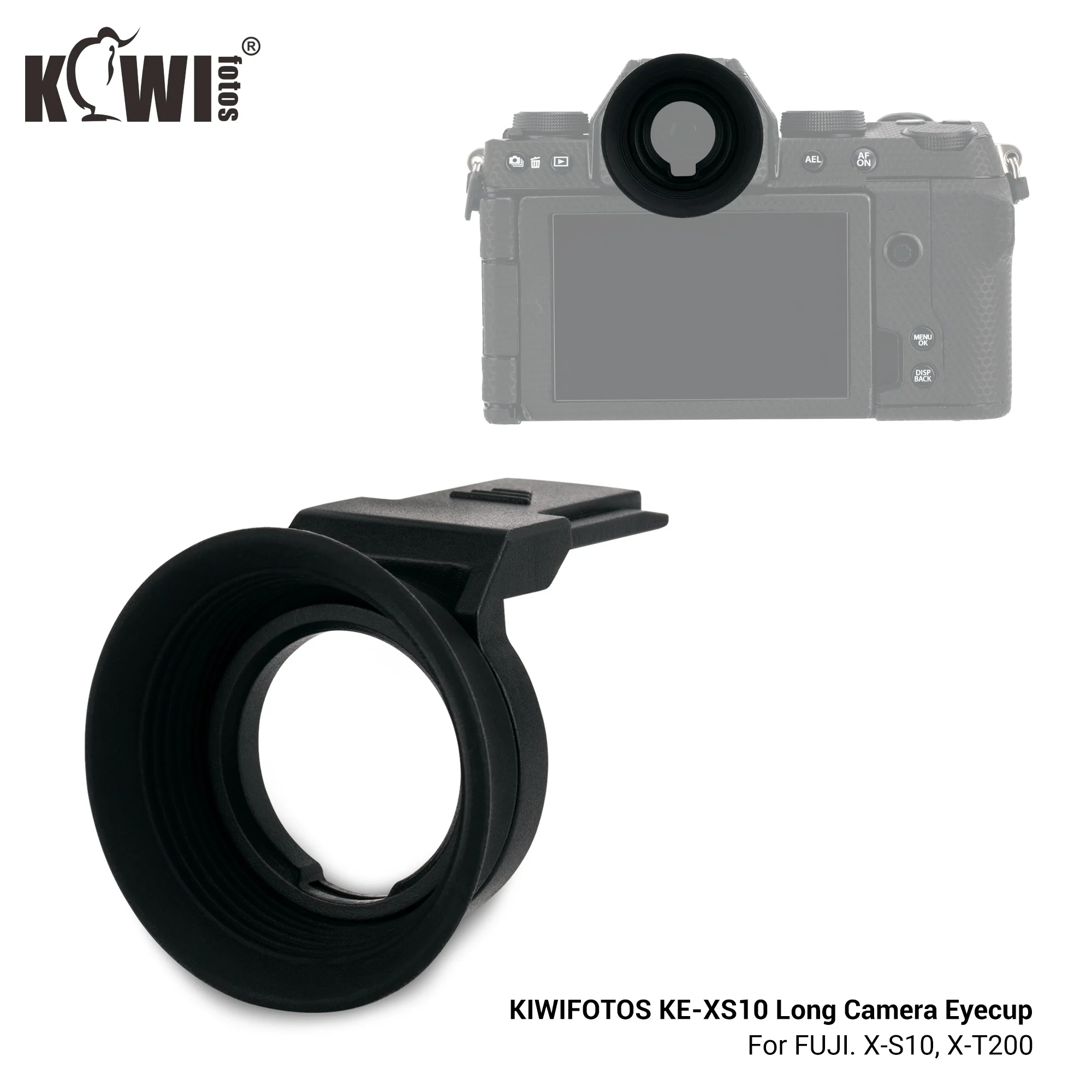 Soft Silicon Long Camera Viewfinder Eyecup Eyepiece Eye Cup for Fuji Fujifilm XS10 XT200 X-S10 X-T200 X-S20 Eyeshade Protector