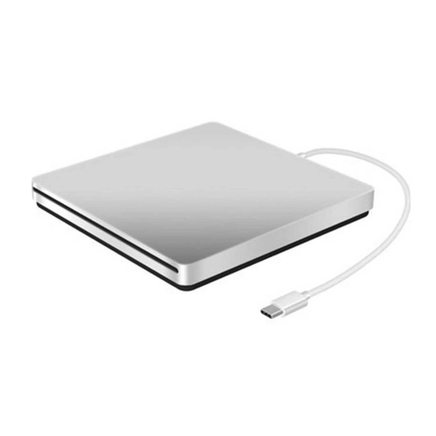 Ultra-thin Classic Design Type-C Slot in External CD DVD Burner DVD-RW Plug and Play USB C CD Drives for Macbook Pro Dell XPS