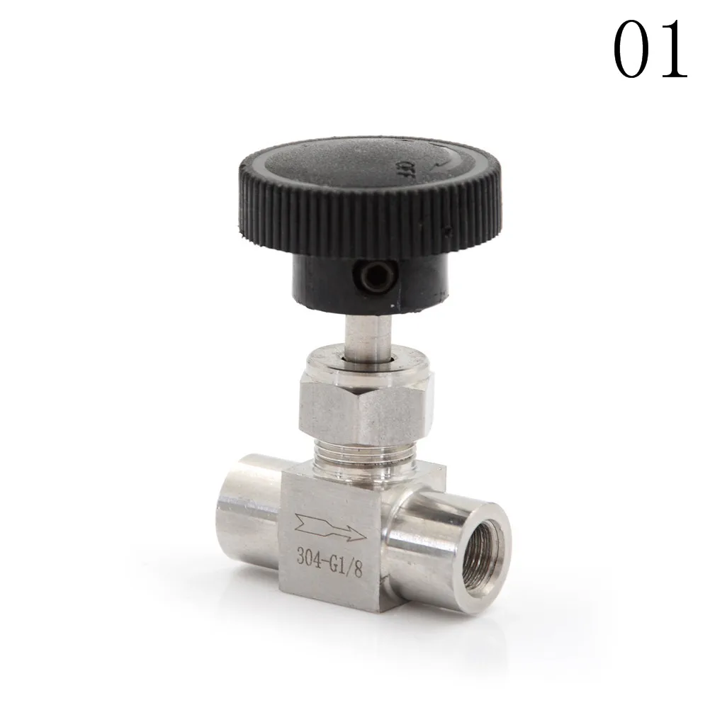 Stainless Steel Flow Control Shut off Needle Valve 1/8\