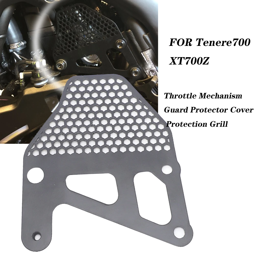 

For Yamaha Tenere 700 Tenere700 XT700Z XTZ 700 T7 T700 Motorcycle Throttle Mechanism Guard Protector Cover Protection Grill