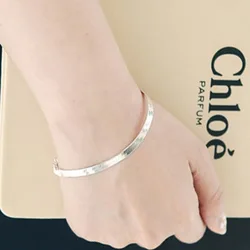 New Fashion Jewelry Beautiful 925 Sterling Silver snake chain Bracelets Branches Simple Personality Sweet Bracelets