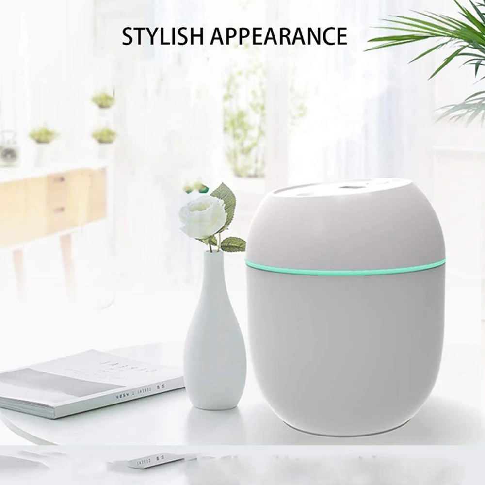 Mini 220ML Air Humidifier USB Aroma Essential Oil Diffuser Humidificador for Home Car Office with LED Night Lamp Freshner