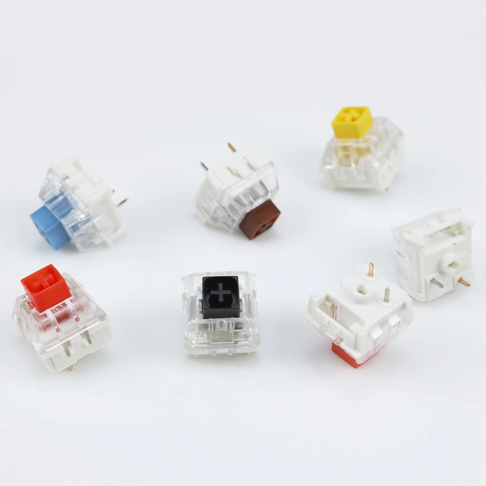 1 piece  Box Switches Jade Navy Yellow Red Brown White RGB Switch Dustproof Switch For customized mechanical keyboard