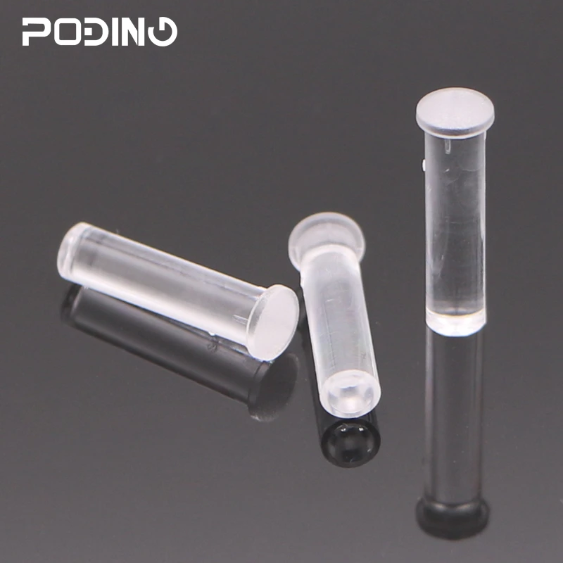 50pcs/lot DIA 2.8mm Light Pipe RoHS Plastic Light Guides Round Head Clear Led Light Pipe PLP2-625
