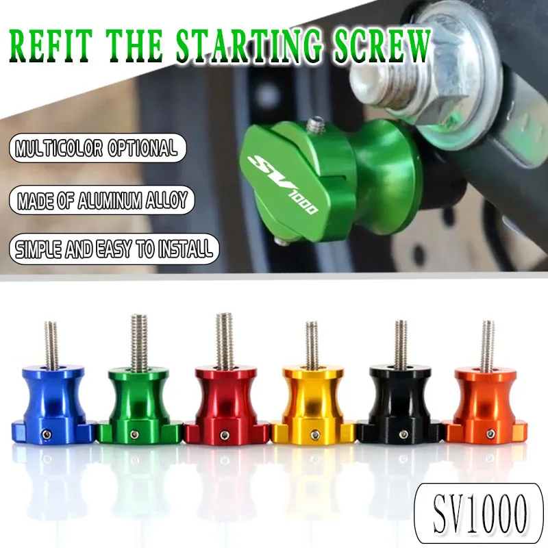 

Motorcycle CNC Frame Stands 8MM Screws sliders Swingarm Spools Slider M8 For SV1000 SV1000S SV 1000 1000S