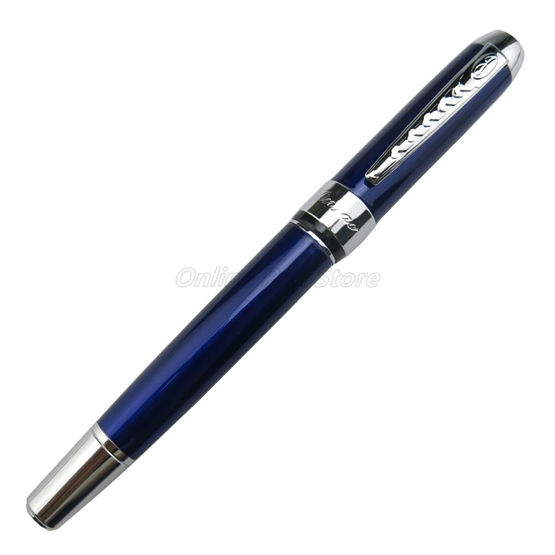 Jinhao Metalen 250 Iraurita 18KGP 0.5Mm Medium Nib Vulpen Silver Trim Noble Office School Professionele Briefpapier