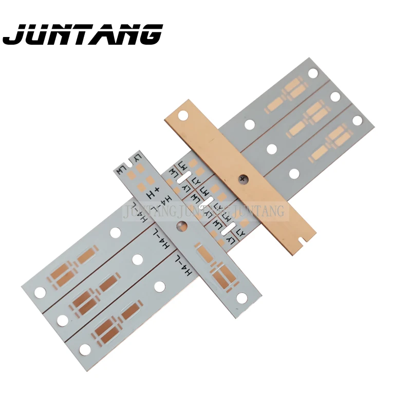 10pcs1860 H4 three-color copper substrate LED PCB LED copper substrate LED circuit board thermoelectric separation