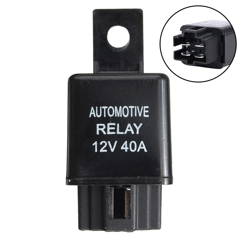 1pc Car Relay 12V 40A 40 AMP Car Automotive Van Boat Bike 4 Pin SPST Alarm Relay Auto Replacement Parts