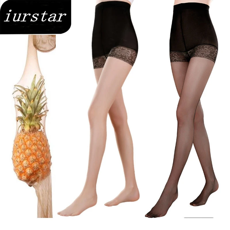 iurstar Tights Women Lace Safety Pants Pantyhose Anti-peeping underpants Tights Pantyhose Stockings lingerie Hosiery