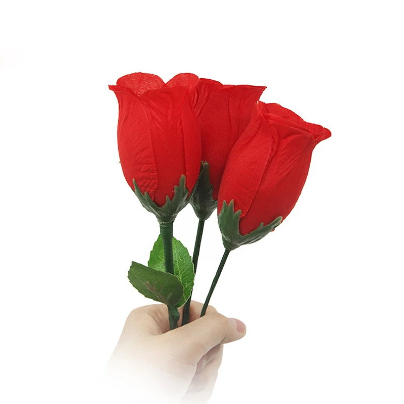

One Flower To Three Magic Tricks Rose Splitting Close Up Street Stage Magic Props Magician Trick Illusion Mentalism Comedy