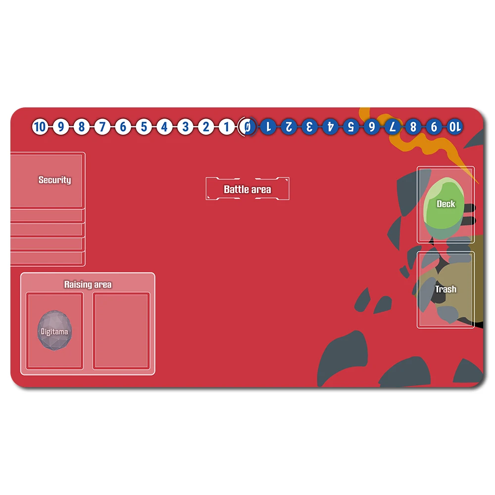 

701860 - Board Game DTCG Playmat Table Mat Size 60X35 cm Mousepad Play Mats Compatible for Digimon TCG CCG RPG
