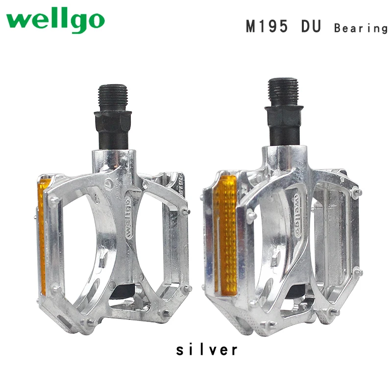 WellGo M195 pedal  mountain bike pedal ultra light dual Du Peilin bearing pedal  bike parts