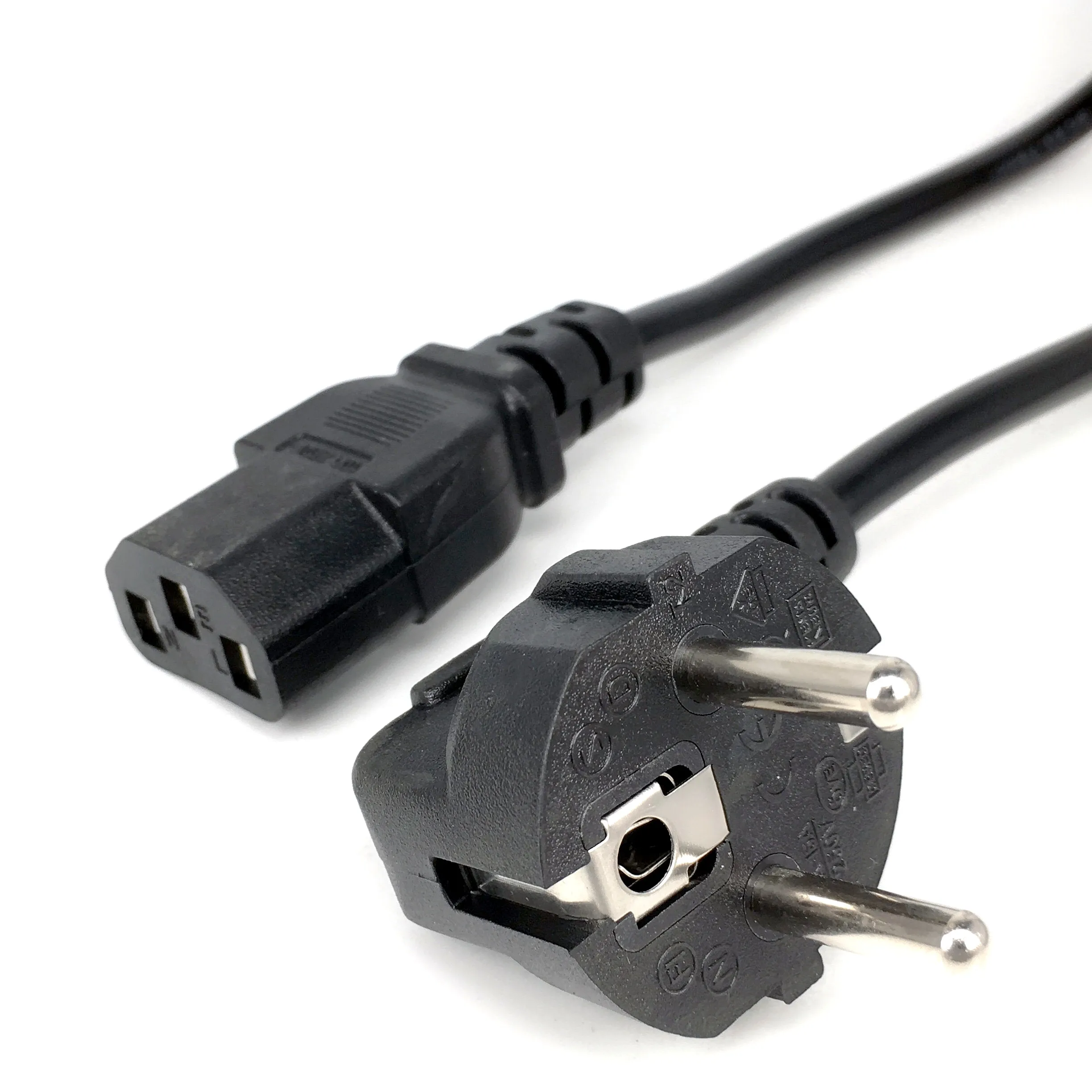 EU Power Cable Euro IEC C13 AC Power Extension Cord 1.2m 1.5m 1.8m 3*0.75mm For PC Computer Monitor PSU Antminer Printer LG TV