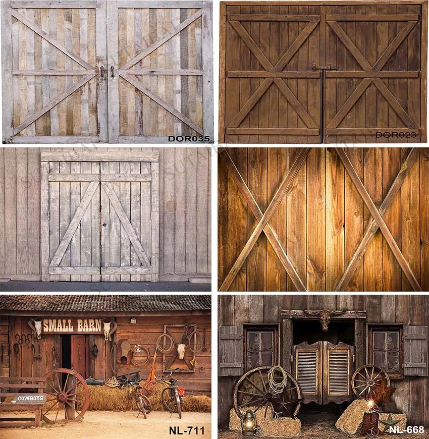 

Western Backdrop Cowboy Wild West Birthday Boys Baby Shower Party Supplies Wood Barn Photography Background Cake Table Decor