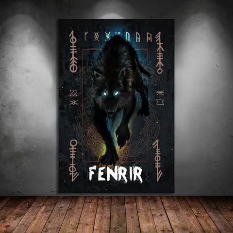 Norse Mythology Asgard God Canvas Painting Posters and Prints Odin Thor Wall Art Pictures for Living Room Home Decor Cuadros