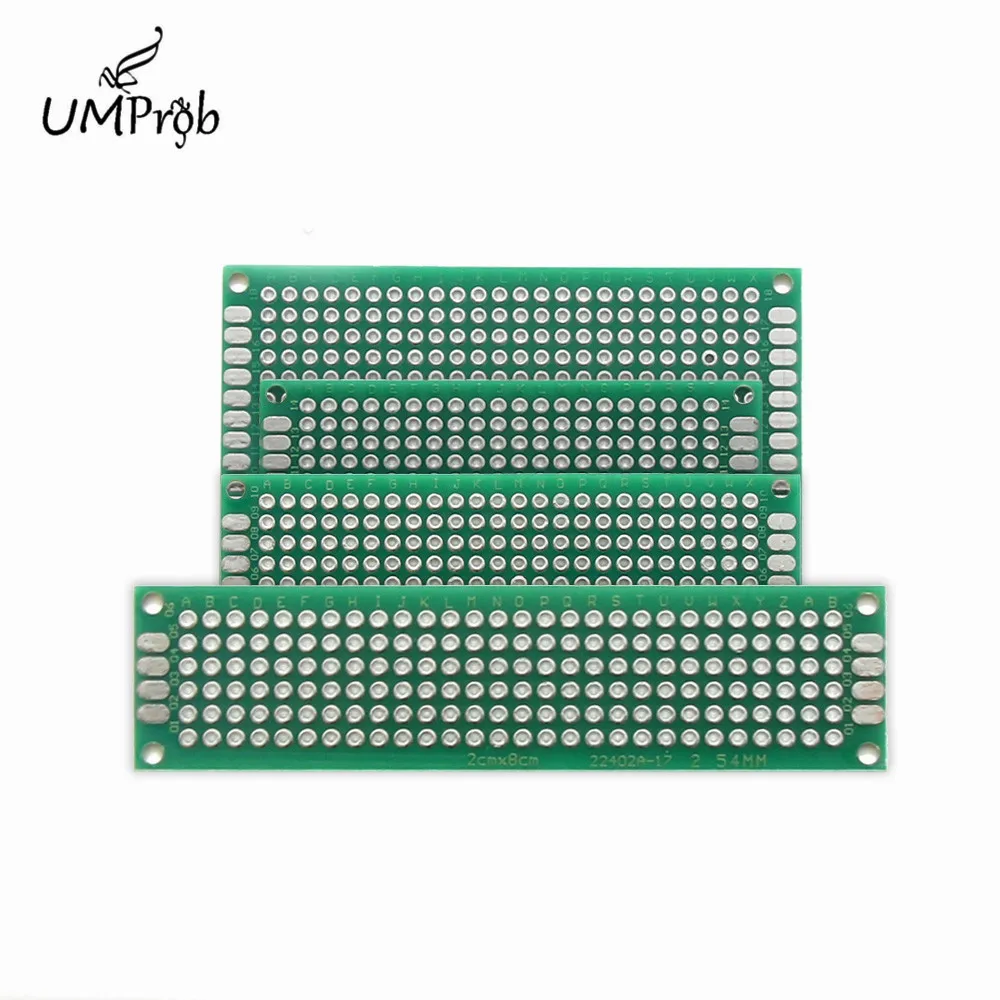 PCB Universal Board 5x7 4x6 3x7 2x8 cm Double Side Copper Prototype PCB Universal Board for Arduino DIY KIT School Education Lab