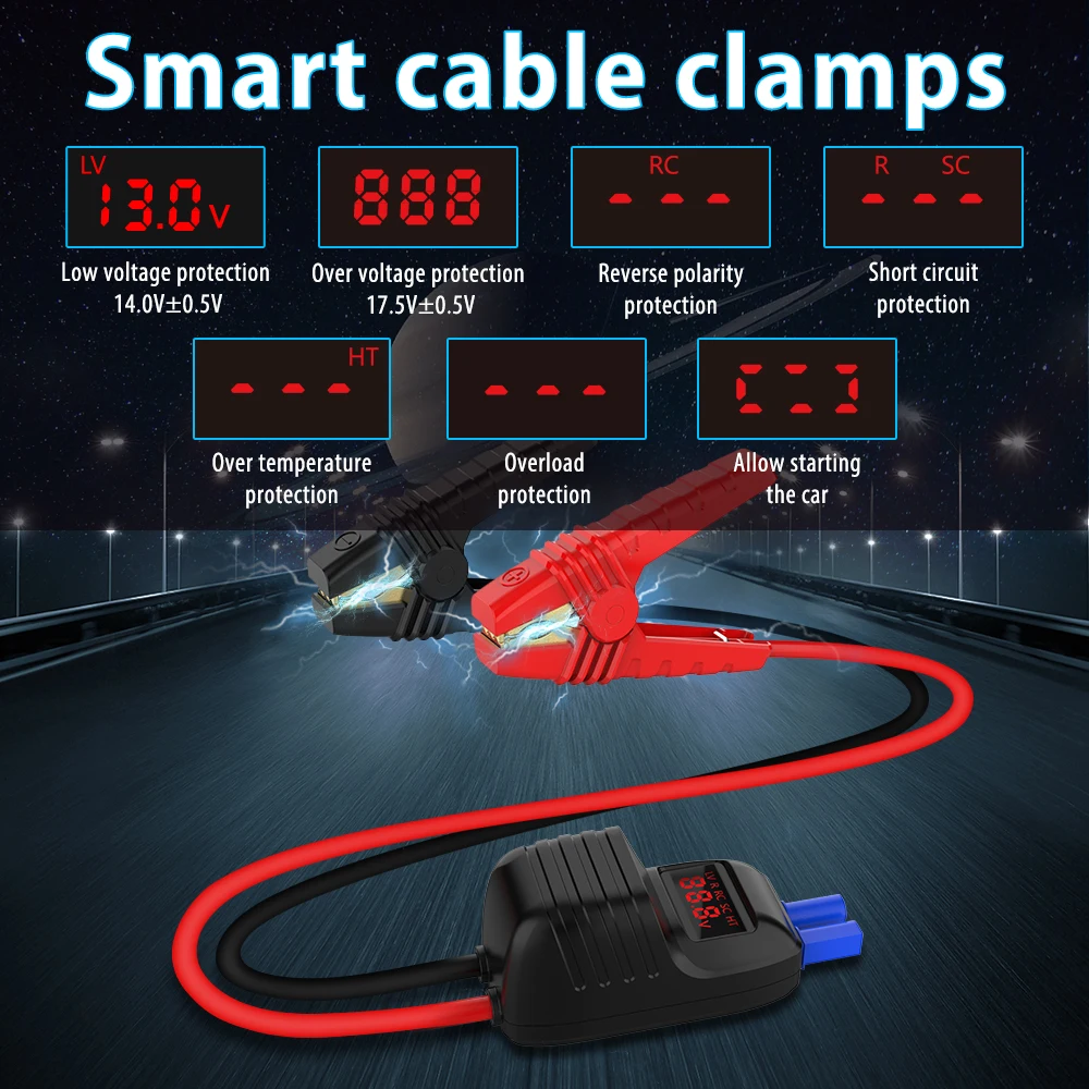 UTRAI-Car Jump Starter Banco De Potência, portátil de Emergência Starter, Auto Car Battery Booster, Mini Starting Device, 1000A