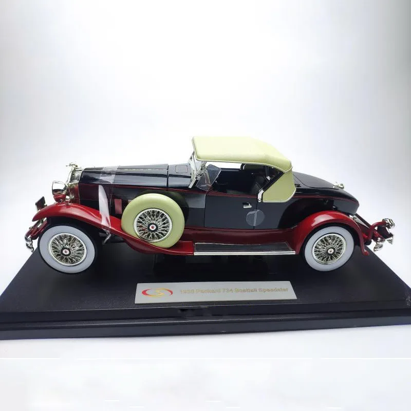 1/18 Diecast Alloy Antique Classic Car Collection Vehicle Model Toys Static Adult Souvenir Decoration Ornaments Display Gifts