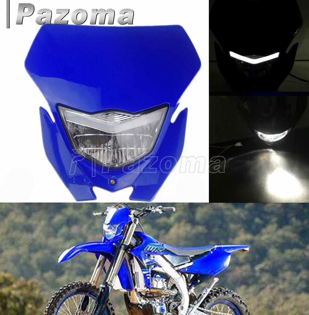 Motorcycle Enduro Headlight Headlamp For Yamaha WR450F WR250F YZ85 YZ125 YZ250 YZ450 YZF TTR Dirt Bike Motocross SupermotO LED