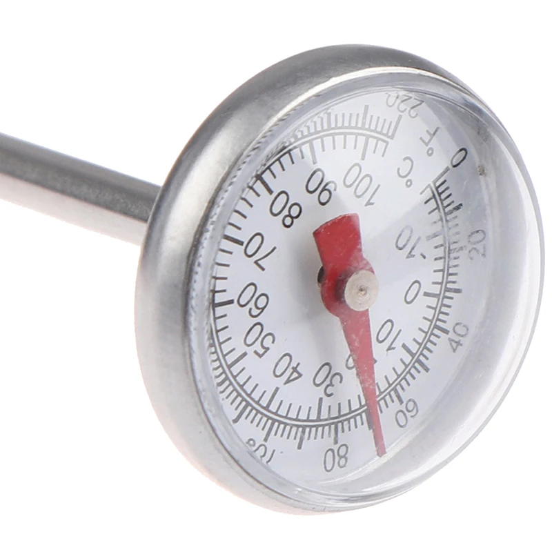 Stainless Steel Soil Thermometer 127mm Stem Display 0-100 Degrees Celsius Range