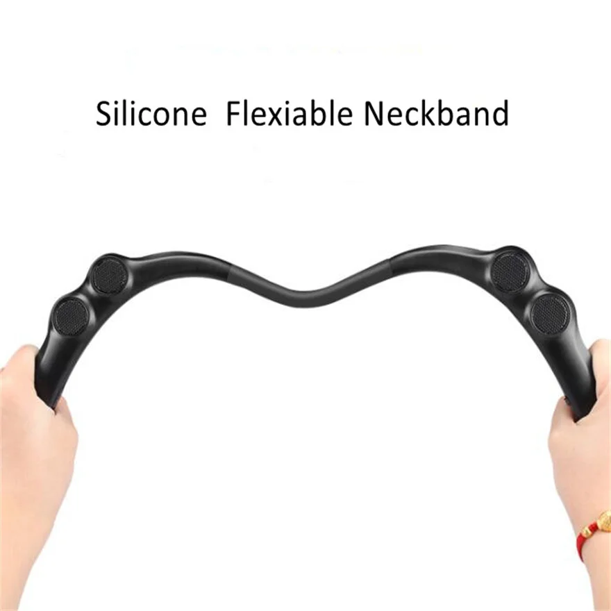 10 Hours Playback 9 Portable Neck Hanging Sports Bluetooth Audio Hanging Neck Wearable Smart Speaker Mini Subwoofer Speaker Hifi