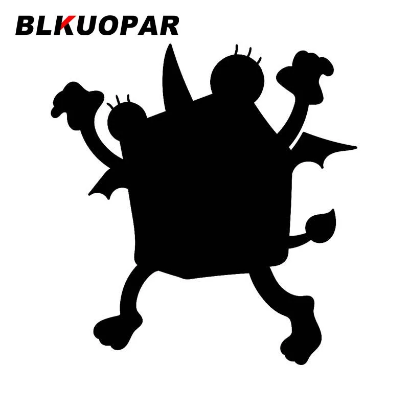 BLKUOPAR for A Boxy Monster with Sharp Teeth Ready To Pounce Car Stickers Sunscreen Cartoon Decals Creative Car Styling