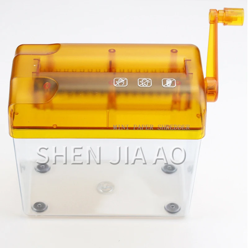 Mini Small Shredder Desktop Hand A6 Shredder Office Household Manual Shredder Financial Paper Shredder Multifunctional Shredder