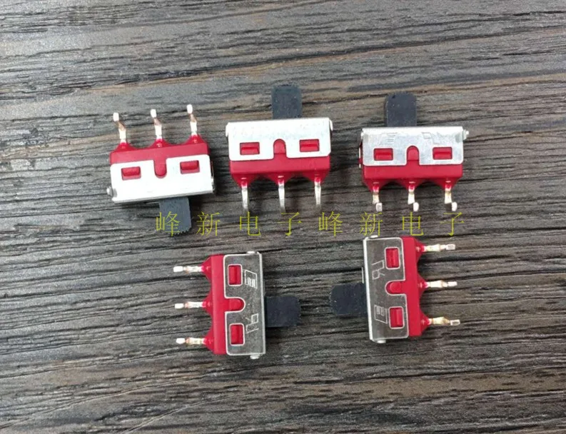 US 2 gear 3 foot small micro toggle switch with frame 5A high current curved foot sliding power switch