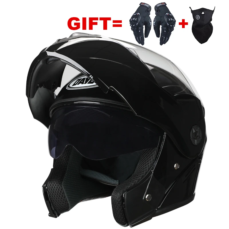 

2020 DOT motocross Helmet Flip Up Double Visor Motorcycle casco Motorbike Helmet With Inner Sun Visor Unisex Helmets dirt bike