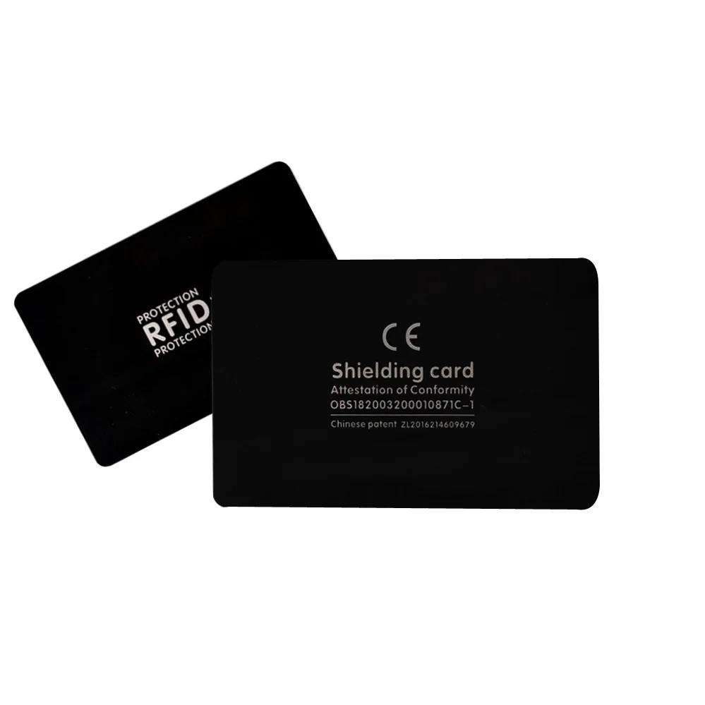 (2pcs/lot)RFID Anti-Theft shielding information anti-theft shielding card Gift Module anti-theft blocking card