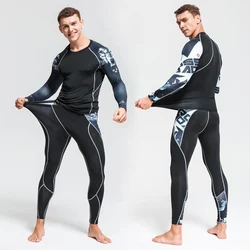 Neue männer Thermische Unterwäsche Sport Anzug Strumpfhosen Männer Lange Unterhosen Jogging Leggings Fitness Gym Kleidung Leggings Rashgard männlichen