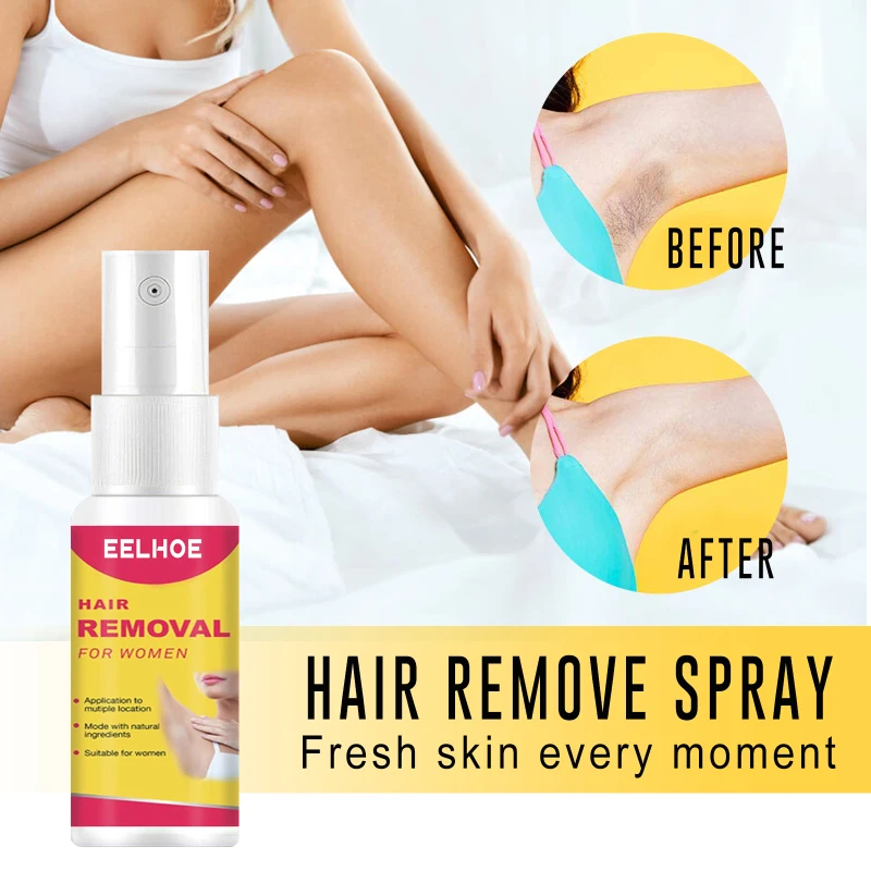 EELHOE Natural Hair Removal Spray No Pain Shave For Arm Leg Body Care Hair Removal Cream For Man And Women